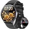 Blackview Smartwatch Uomo Donna, Effettua e Rispondi alle Chiamate, 1.43' HD AMOLED Orologio Smartwatch Fitness con 112+ Sportive/SpO2/Monitoraggio del Sonno/Cardiofrequenzimetro per Android IOS