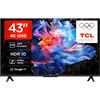 TCL 43V6C - Smart TV 4K HDR Direct LED da 43, Google TV con Dolby Audio | Game Master, Motion Clarity, Google Assistant, Compatible with Alexa