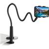 QWORK® Supporto Telefono Collo D'oca 75cm - Stand Flessibile Universale 360°