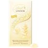 Lindt Cioccolato LINDOR SINGLES Cioccolato bianco, tavoletta di cioccolato bianco, cremoso e morbido, con interno ripieno di cioccolato, 100gr