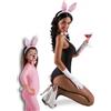 Set accessori per costume coniglietta cerchietto coda e papillon