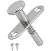 QUARKZMAN 2 Pcs 1.77 X 1.77 Vite M4 Viti Per Letto Porta Mobile Argento | Serratura A Pressione Con Perno A Molla, Serratura A Pressione, Serratura A Molla, Per Mobile