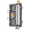 Jayruit Serbatoio separatore idraulico per caldaia a parete Unità di distribuzione del calore in acciaio S304 Controllo del calore ad alta efficienza energetica 20x15x20cm (DN25-1 rotondo)