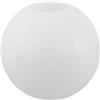 TOVINANNA Paralume per Lampada a Soffitto Bianco Sfera in Pe 20 Cm, Copertura Lampada Sospensione e Resistente per Soggiorni e Bagni Moderni