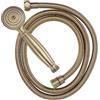 Abaodam Doccetta Doccia in Ottone Antico, 1 Pezzo, Stile Retrò Bagno | Spruzzatore Tubo Flessibile, Raccordo per Supporto a Parete e Miscelatore, Finitura Bronzo Lucida