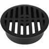 Fukaisu 11,3cm Coperchio Griglia di Drenaggio Rotondo, Coperchio Scarico Esterno Nero per Tubo Corrugato a Parete Singola Facile Installazione Ideale per Prati Patii e Vialetti
