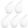 WHAMVOX Paralume a Ferro di Cavallo per Lampade 5 Pezzi Bianco | Diffusione della Luce, Facile da Pulire, Foro Centrale 4cm, per Portalampada Anello di Fissaggio