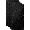 Duisrech Pannelli da parete effetto marmo 3D, bianco e nero, 60 x 120 cm, 4 | Rivestimento da parete in PVC da 3 mm, 2,88 m², per soggiorno, bagno e cucina, impermeabile, facile da pulire, ritagliabile