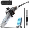 Litheli Pulsante Alto a Batteria U20 - Sega Elettrica da 8 Pollici, Trimmer Con Velocità di Taglio 8 m e Batteria 10000 mAh per Tagliare Rami, Potare