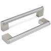 Goldenwarm 1 Pezzi Maniglie per Mobili Argento 160mm Maniglie Cucina Inox | Maniglie Armadio in Acciaio Inox Finitura Nichel Spazzolato, Maniglia Porta Argento per Cucina Armadio Cassetto e Bagno
