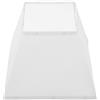 DECOMELODY Paralume Bianco 1 Pezzo per Piantana e Tavolo | Design Sfoderabile, Pulizia Semplice, Adatto a Camere da Letto e Lettura, Finitura Elegante e Contemporanea