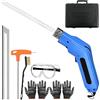 Generic Coltello Elettrico a Caldo, Taglierina per Schiuma da 250 W con 2 Lame e Regolazione della Temperatura da 50 a 600 °C, Gancio Integrato e Valigetta in Plastica per EPS, XPS, Pannello KT, Blue 1 Blade