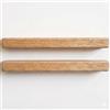 Project of Wood Maniglia per mobili in legno di rovere naturale, 2 pezzi, rettangolare, 128 mm, distanza tra i fori 190 mm, lunghezza legno massiccio, design ergonomico, per mobili da cucina