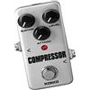 Tenlacum Compressore a pedale effetto mini con True Bypass per chitarra elettrica, argento