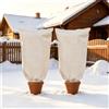 KEEPAA Copertura Antigelo Piante 2 Pezzi 100x120 cm fino a -15°C Beige | Tessuto non tessuto cordino serraggio riutilizzabile vasi esterni ulivo palma -15°C traspirante impermeabile