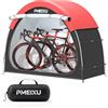 PMEIXU Tenda per capanno per biciclette, in tessuto Oxford 210D PU4000, impermeabile, 134,6 cm, riparo esterno ad alta distanza per 2-3 biciclette, contenitore portatile per moto, attrezzi da giardino