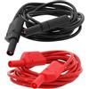 OTOTEC 2 cavi per test automobilistici da 4 mm a banana femmina, cavo di prolunga 16 AWG, 13 A, 2 m