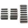 SILHUP Pad Pedaliera Auto Per Suzuki SX4 Per Aerio Per Ciaz Per Vitara Per S-Cross Per Splash In Acciaio Inox Auto Gas Pedale Del Freno Coperture Copripedale Freno Frizione(MT 3 pieces)