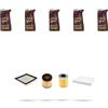 HOFFCAR Kit tagliando 4 FILTRI e 5L OLIO M compatibile con Opel Astra H,GTC,SW 1.7 CDTI 74kw Dal 2004