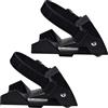 MZSX 2 PCS Ferma Ruota, Supporto bici per Thule portabici ricambi, Per Mountain Bike e Bici da Corsa, Portabici da Tetto, adatto per pneumatici con larghezza massima di 6 cm, Nero