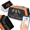 Retoo OBD2 Dispositivo diagnostico Bluetooth ELM327 v2.2 Android Windows | Leggere e cancellare i codici di errore, dati in tempo reale, Freeze Frames, modalità sleep dopo 30 minuti, Torque