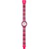 HIP HOP Orologio BAMBINO LA METHODE quadrante MONO-COLORE BIANCO movimento SOLO TEMPO - 3H QUARZO e CINTURINO SILICONE CON TESSUTO MULTICOLORE HWU1184