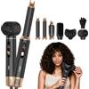 UKLISS 6 in 1 hair styler con Diffusore Spazzola Asciugacapelli Airstyler | Air Styler LCD Spazzola Phon Per Styler Capelli, 3 Temperatura Per Volume, Levigatura, Ricci E Styling