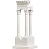 Generic Colonna romana in resina in stile europeo per scultura, ornamento per la casa o l'ufficio, design astratto del pilastro del tempio con eleganti dettagli in bianco, per una statua versatile per