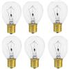 SCOMX Lampadina lava, 25 W, S11, 120 Volt, attacco E17, lampadina di ricambio per lampade laviche da 36 cm e lampade glitterate, luce bianca calda morbida, lunga durata, resistenza alle alte temperature (6)