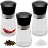 Grillfuerst Grillfürst Set di 3 macinaspezie con meccanismo in ceramica regolabile in modo continuo, elegante macina sale e pepe, per sale/pepe, 150 ml
