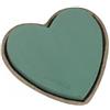INNA-Glas Oasis Spugna per Fiori freschi a Forma di Cuore CHECO | vaschetta in Carta Riciclata Biolit, Verde, 28x25,5x4 cm - Spugna per Fiori