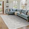 PureCozy Tappeto per soggiorno, blu, 160 x 230 cm, vintage, per soggiorno | Tappeto per camera da letto, lavabile, antiscivolo, morbido a pelo corto, per soggiorno