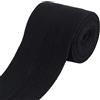 BENECREAT Nastro In Twill di Cotone Da 5 m, Nastro In Twill Nero Da Cucito Da 75mm, Nastro In Fettuccia A Spina di Pesce, Morbido Nastro In Twill Naturale per Lavori Artigianali Fai Da Te