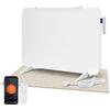 Jaxguom Riscaldamento a infrarossi 450 W con Wi-Fi, termostato | Fino a 10 mq: pannello riscaldante in metallo da parete e da terra, con telecomando, timer, rilevamento finestra