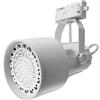 Zeitnet Inc. Faretto faro proiettore led per binario monofase, Spot LED, faretto, Lampada a soffitto, Sistema a binari, Illuminazione da Interno / E27, Orientabile, (colore bianco senza lampada)
