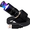 G Varifocal Usb Fotocamera 2MP 10X Zoom Ottico Webcam,5-50mm Varifocus Web Camera,Full HD 1080P Varifocal Lens Webcam con sensore IMX323,Focus Web Cam regolabile 0.01LUX Usb Camera Raspberry Pi Webcam