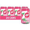 7UP Seven Up ZERO Pink Lemonade Bevanda Zero Zuccheri Confezione da 330ml x 24 Lattine