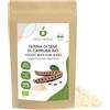 IDDA Herbal Farina di Semi di Carrube E410 BIO 400g, Viscosità 2400 CPS | Gomma di Semi di Carruba Come Addensante Alimentare per Gelato, Base Vellutata e Creme