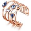 Brosway Anello Donna, Anello a Fascia in Ottone e Cristalli | Collezione Affinity - BFF125