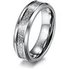 Whoiy Anelli Tungsteno Donna, Anello Donna Fine Acciaio Inossidabile Anello Coppia Fidanzati