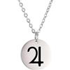 Generic Collana pianeta argento sterling 925 per donne e uomini, simbolo amuleto piccolo ciondolo Giove Saturno Plutone Simboli alchemici, oro, collana del solare,
