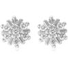 PHNIBIRD Orecchini Donna Argento 925 Fiocco di Neve con Zirconia Cubica Orecchini Sposa Matrimonio Raffinato ed Elegante Gioielli Scintillante Regalo Moglie Compleanno