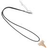 ZUNOXAZ 1 Pezzo, Collana Dente in Fossile, Cordino in Pelle | Stile Boho e Retrò, Texture Naturale, Effetto Distintivo, per Spiaggia, Stratificazione e Look Esotico