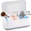 Shengxi Pulitore Ultrasuoni 50kHz, 800ml Lavatrice Ultrasuoni Occhiali, Pulitore Ultrasuoni Portatile con 5 Modalità di Tempo, Funzione Touch, Adatto per la Pulizia di Occhiali Gioielli Dentiere