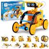 Sillbird 12 in 1 Kit Robot Solare STEM Regalo per Ragazzi da 8 a 12 anni | Giochi di Costruzione di Natale e Compleanno e Giocattoli Scienziati Educativi Set Robotica Solare 190 Pezzi