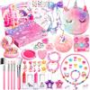 Purpledi Calendario dell'Avvento 2026 Bambina - 24 Sorprese Unicorno con Gioielli Trucco, Gioielli e Accessori, Calendario di Natale Bambini, Set Trucco Bambina