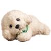 Syglawnd Animale di pezza barboncino, simpatico peluche realistico per cani, per bambini, bianco