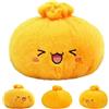 HBSFBH Peluche Gigante Dumpling, Simpatico Cuscino Imbottito di Baozi, Peluche Misterioso a Forma di Raviolo, Dumpling Cuscino Peluche, Dumpling Peluche Kawaii, Dumpling Regali antistress per Natale