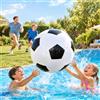 Auirshiky Pallone da Calcio Gonfiabile 60 cm Pallone da Spiaggia Gonfiabile Gigante in PVC per Bambini Adulti Piscina Prato Divertimento All'aperto