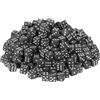 QUARKZMAN 300Pcs Mini Dadi, 8mm/0.31 Dadi Piccoli Acrilici A Sei Facce Con Punti Per Giochi Da Tavolo Party E Attività, Bianco/Nero